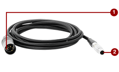 W.M.D. Power Cable 2-Pin 1B to 4-Pin XLR (8')